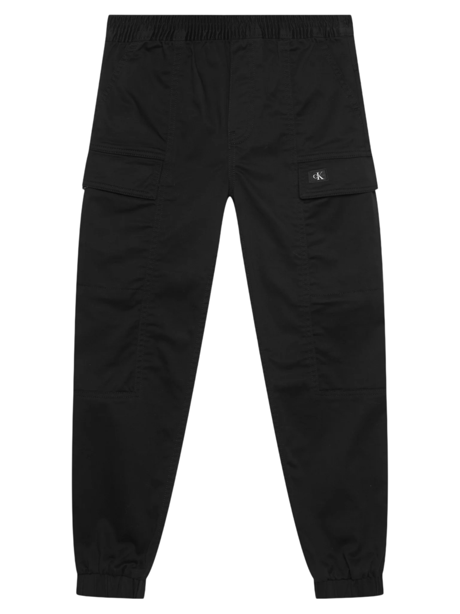 Calvin Klein Jeans pantaloni bambino cargo nero IB0IB02603 BEH Calvin Klein Jeans 
