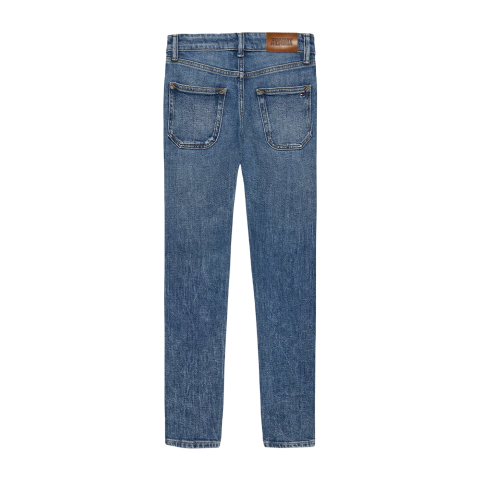 Tommy Hilfiger jeans bambino gamba slim lavaggio blu KB0KB10344 1A6 Tommy Hilfiger 