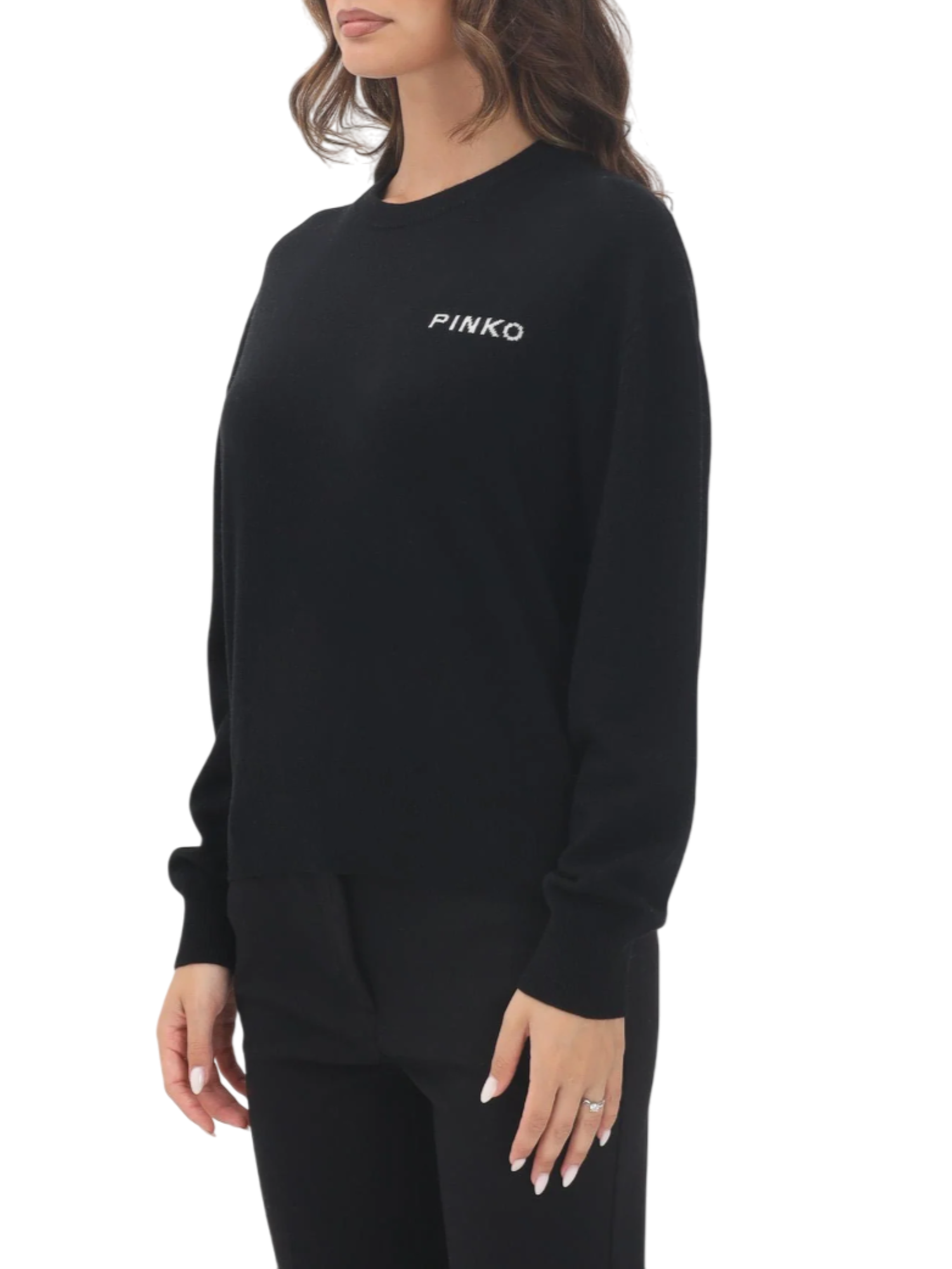 Pinko maglia Martinica in lana e cashmere nero 105561-A2SI ZZ2 PINKO 