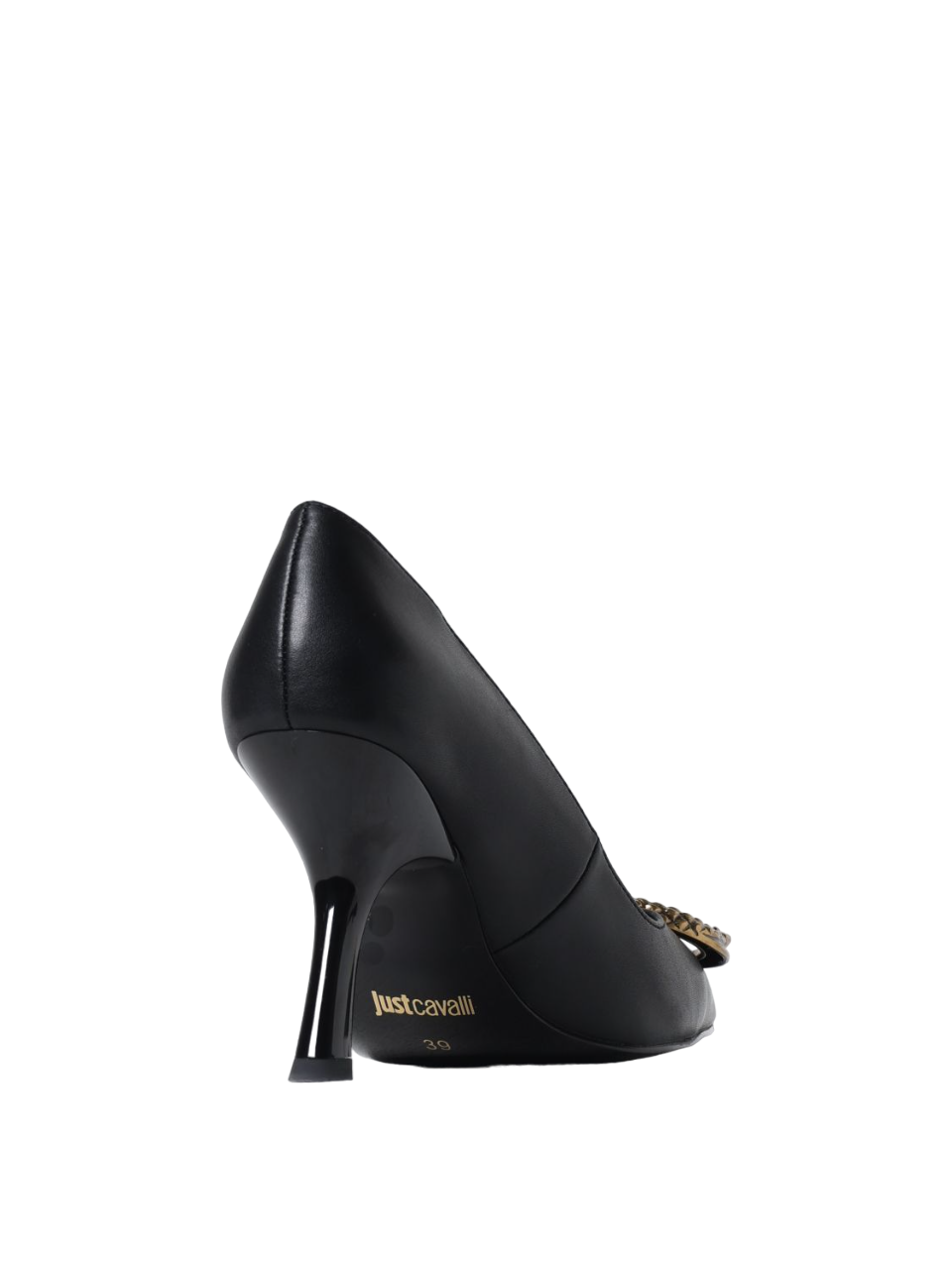 Just Cavalli decollete in pelle con placca logo nero 77RA3S16-ZPA33 899 JUST CAVALLI 