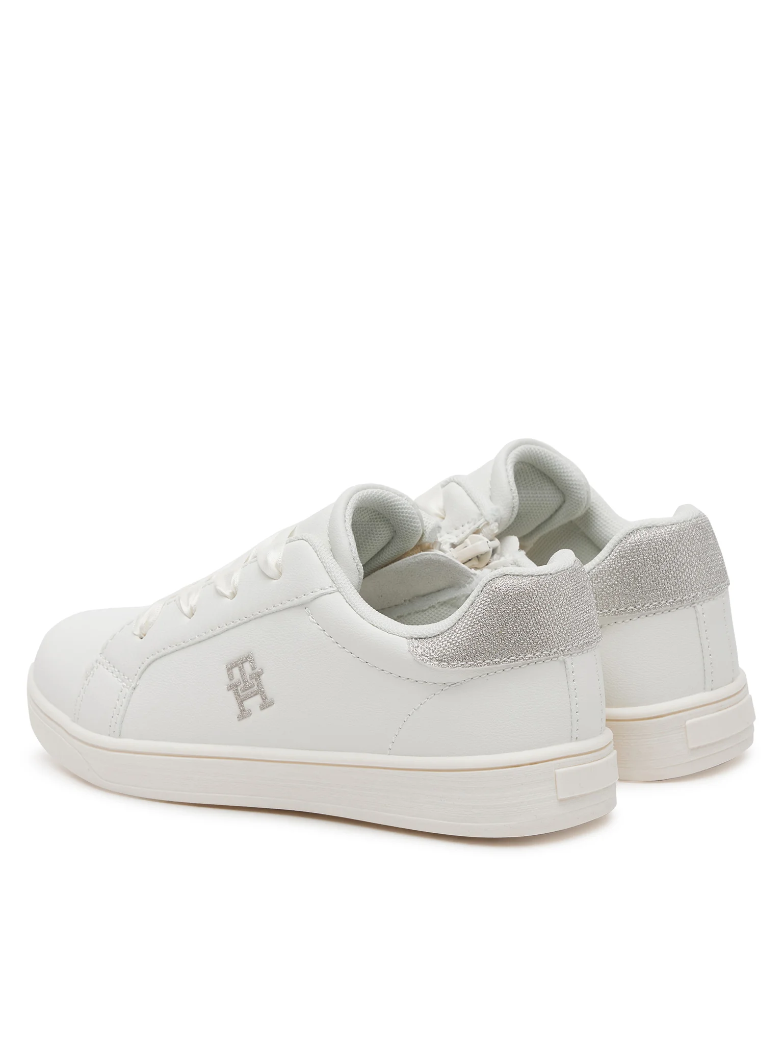 Tommy Hilfiger sneakers in ecopelle con dettagli glitter bianco T1A9-33728-1439 X024 Tommy Hilfiger 