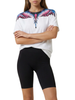 County of Milan T-shirt donna manica corta con stampa iconica bianco
