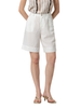 Surkana bermuda donna misto lino panna